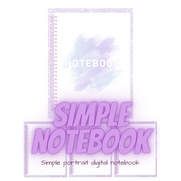 Purple Glitter Digital Notebook - Image 7