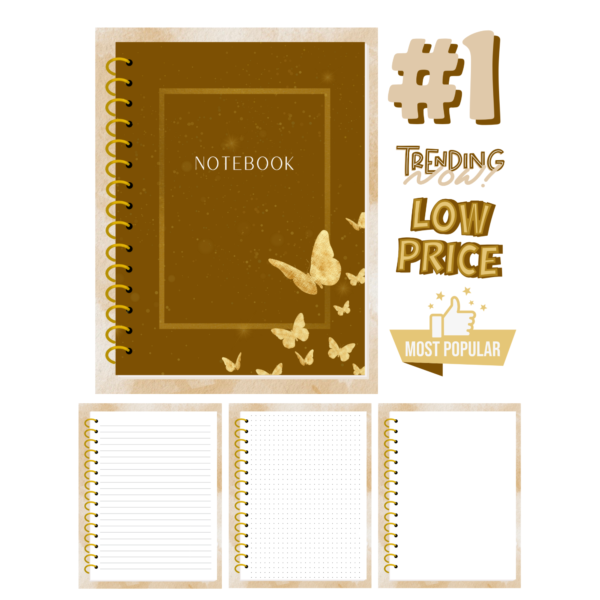 Gold Glitter Digital Notebook - Image 8