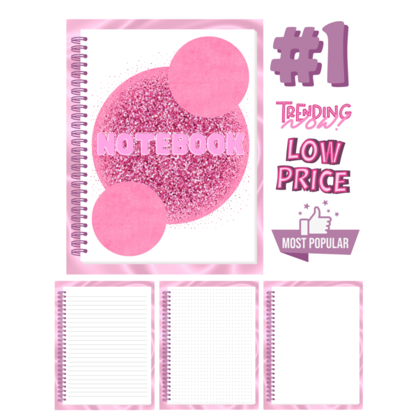 Pink Glitter Digital Notebook - Image 8